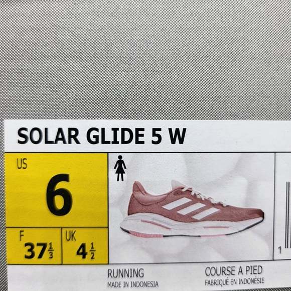 New Adidas Solar Glide 5 Women's Running Shoes Size 6 - Picture 9 of 9
